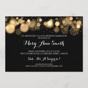 Invitación Elegante Fiesta de Invierno 30 cumpleaños