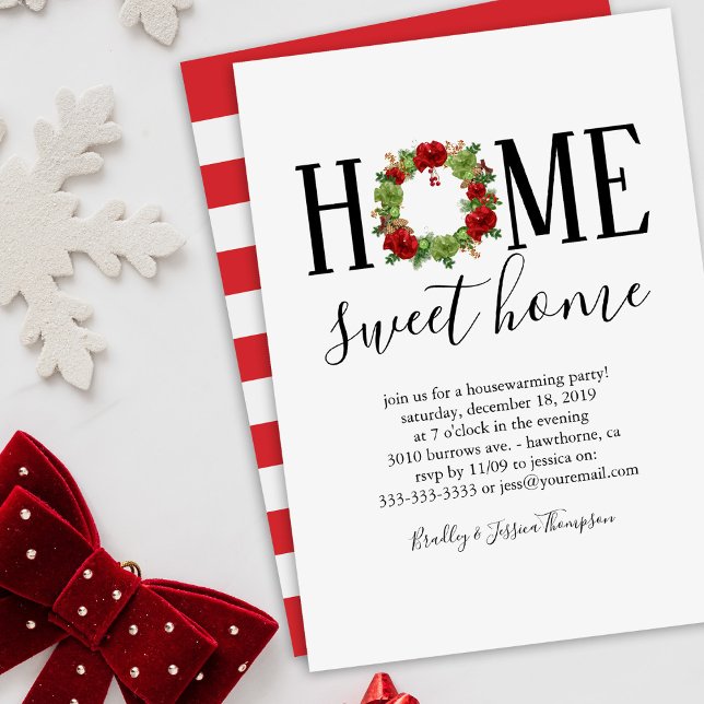 Invitación Elegante Fiesta de invierno nuevo hogar cálido (Subido por el creador)
