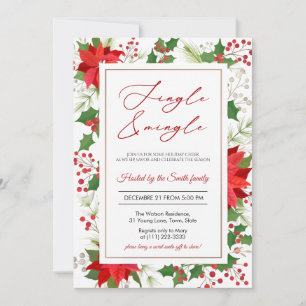 Invitación Elegante Fiesta de Jingle y Mingle