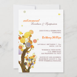 Invitación Elegante Fiesta de Jubilación de Árboles Capaces