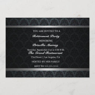 Invitación Elegante Fiesta de Jubilación Vintage