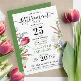 Invitación Elegante Fiesta de la celebración de la jubilación