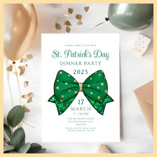 Invitación Elegante Fiesta de la cena del Día de San Patricio