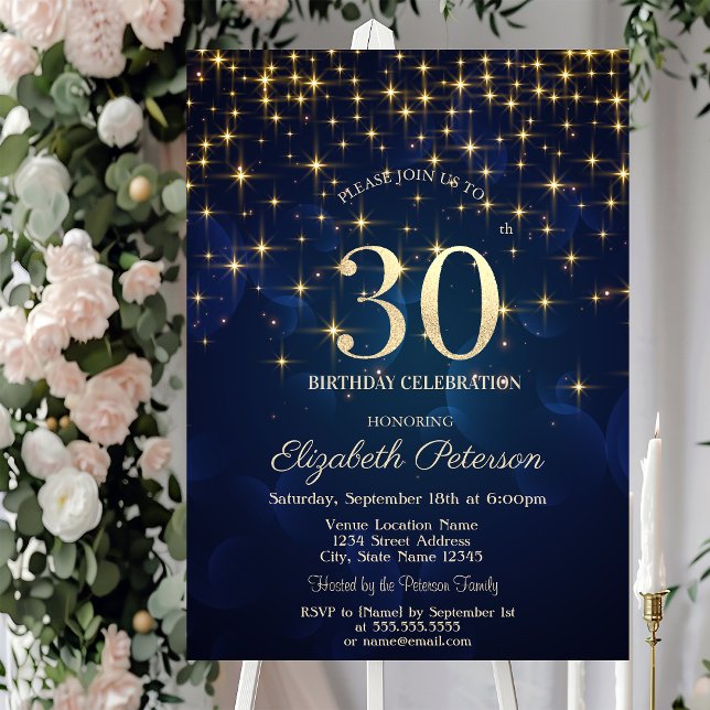 Invitación Elegante Fiesta de la Marina de las Estrellas de O (Subido por el creador)