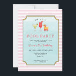 Invitación Elegante Fiesta de la piscina de cócteles para adu<br><div class="desc">Divertido y elegante fiesta de la piscina de cócteles de verano Invitación al cumpleaños, Perfecto para el verano fiesta Bbq, fiesta de cumpleaños, fiesta de cócteles junto a la piscina. Personalizar haciendo clic en los cuadros "Editar esta plantilla de diseño" en el lado derecho del elemento, o haga clic en...</div>