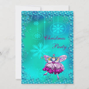 Invitación Elegante Fiesta de los Navidades de la Pluma de Az