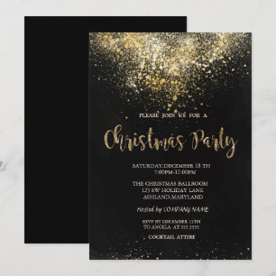 Invitación Elegante Fiesta de Navidad de la Compañía de Confe