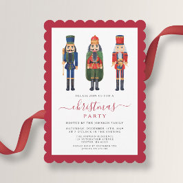 Invitación Elegante Fiesta de Navidad del Cascanueces Festivo