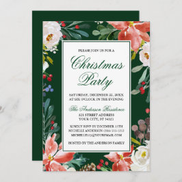 Invitación Elegante Fiesta de Navidades acuáticos de invierno