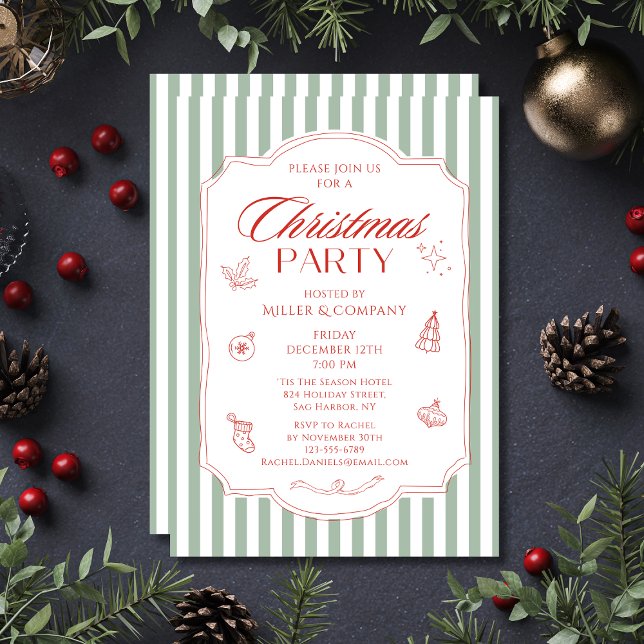 Invitación Elegante Fiesta de Navidades corporativos (Subido por el creador)