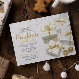 Invitación Elegante Fiesta de Navidades corporativos