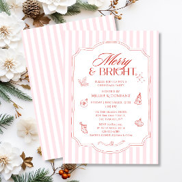 Invitación Elegante Fiesta De Navidades Corporativos Con Cere