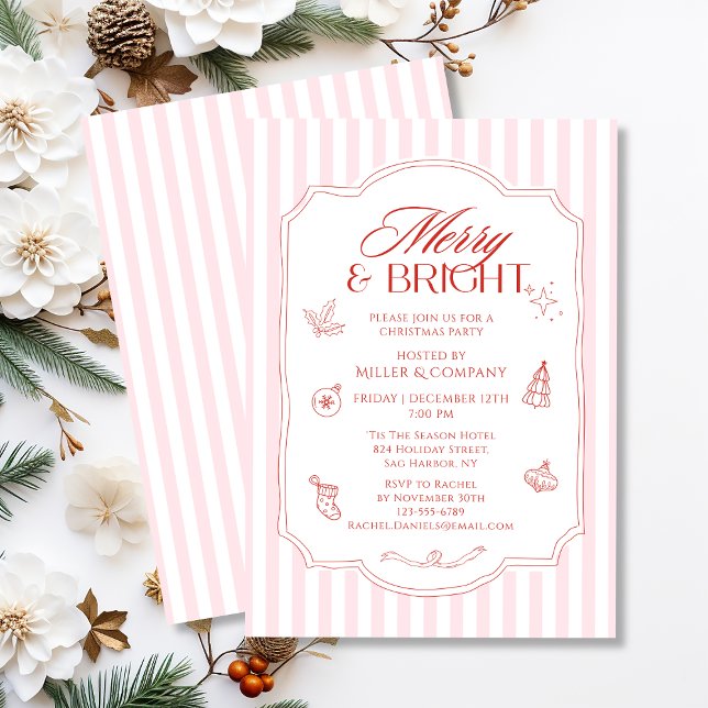 Invitación Elegante Fiesta De Navidades Corporativos Con Cere (Subido por el creador)