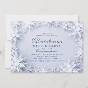 Invitación Elegante Fiesta de Navidades corporativos con copa