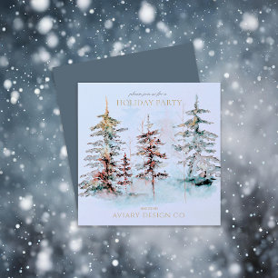 Invitación Elegante Fiesta de Navidades corporativos de Pine 