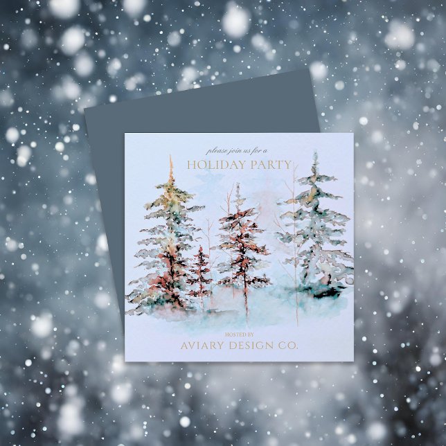 Invitación Elegante Fiesta de Navidades corporativos de Pine  (Subido por el creador)