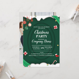 Invitación Elegante Fiesta de Navidades de empresa