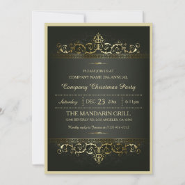 Invitación Elegante Fiesta de Navidades de empresa formal