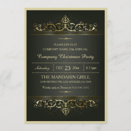 Invitación Elegante Fiesta de Navidades de empresa formal