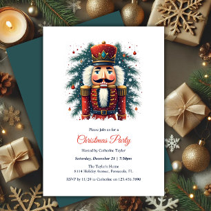 Invitación Elegante Fiesta de Navidades de nueces de festivid