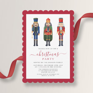 Invitación Elegante Fiesta de Navidades de Nutcracker festivo
