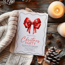 Elegante Fiesta de Navidades de oso rojo