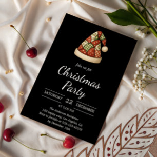 Invitación Elegante Fiesta de Navidades de Sombrero Rústico N