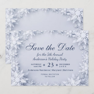 Invitación Elegante Fiesta de Navidades de vacaciones con cop