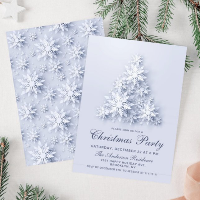 Invitación Elegante Fiesta de Navidades de vacaciones de árbo (Subido por el creador)