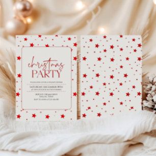 Invitación Elegante Fiesta de Navidades minimalistas