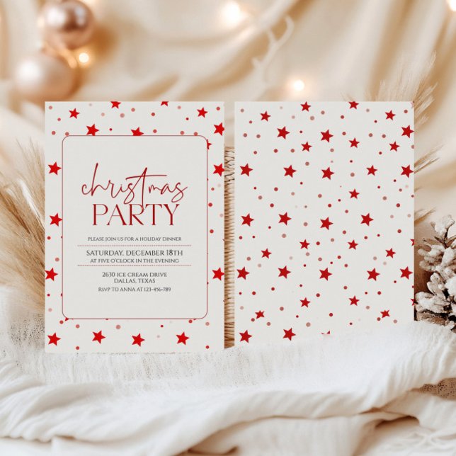 Invitación Elegante Fiesta de Navidades minimalistas (Subido por el creador)