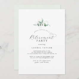 Invitación Elegante fiesta de retiro de la vegetación