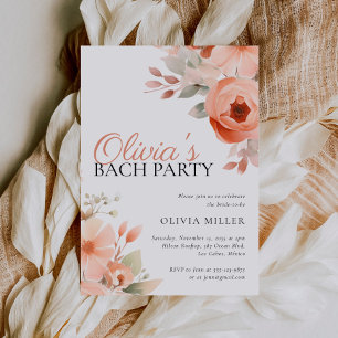Invitación Elegante fiesta de soltera floral