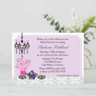 Invitación Elegante Fiesta de té