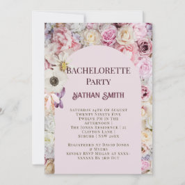 Invitación Elegante fiesta de verano de soltera de arca flora