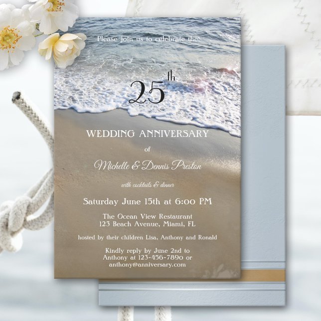 Invitación Elegante Fiesta del Aniversario de la Boda de Play (Subido por el creador)