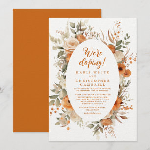 Invitación Elegante Fiesta del Elopement de Cotta de Terra Fl
