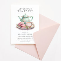 Elegante Fiesta del té de la tarde