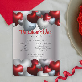 Invitación Elegante Fiesta El día de San Valentín de los cora
