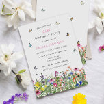 Invitación Elegante Fiesta Floral 40 de cumpleaños<br><div class="desc">Esta encantadora y elegante invitación floral de 40 años presenta un diseño botánico moderno y luminoso de coloridas acuarelas floridas con mariposas, abejas y ladybugs. Puede personalizar de todos los detalles del texto y de la ubicación del gráfico a sus necesidades específicas. Usa esta invitación de cumpleaños número 40 para...</div>