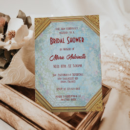 Invitación Elegante Fiesta Jardín Rococo Bridal Shower
