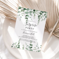 Elegante Fiesta Minimalista Eucalyptus Surprise