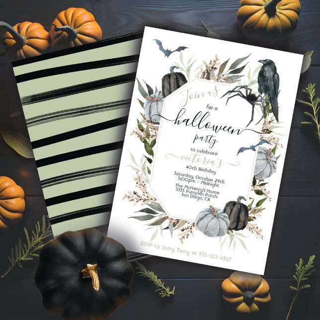 Invitación Elegante fiesta moderna de Halloween (Subido por el creador)