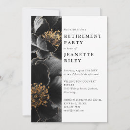 Invitación Elegante Fiesta moderno de retiro floral