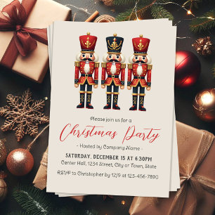 Invitación Elegante fiesta navideña de Navidades desnudos