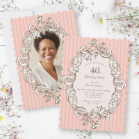 Elegante Fiesta Rosa 40 de cumpleaños