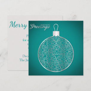 Invitación Elegante filigree bauble