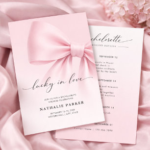 Invitación Elegante fin de semana de despedida de soltera afo
