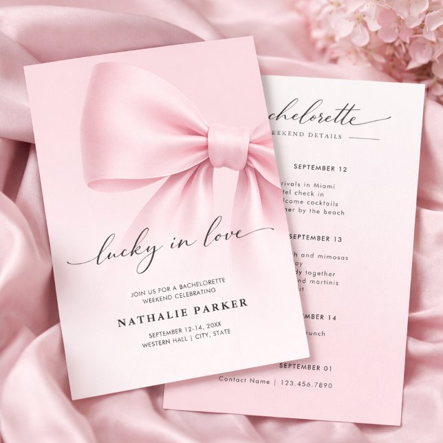 Invitación Elegante fin de semana de despedida de soltera afo (Subido por el creador)