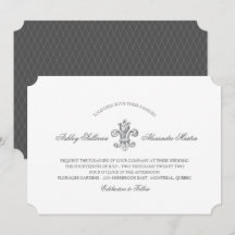 Elegante Fleur de Lis Boda 3